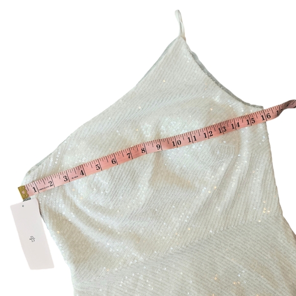 Jenny Yoo Zara One-Shoulder Sequin Column Gown - Picture 12 of 12